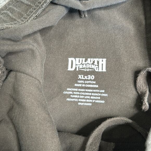 DULUTH TRADING CO. Brown Elastic Drawstring Waist Zip Fly Casual Pants Men’s - Picture 3 of 6